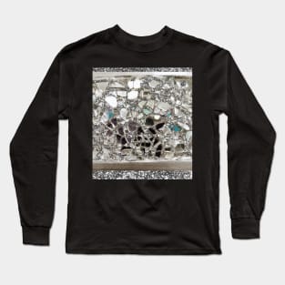 Photographic Image Sparkly Silver Glitter, Glass and Mirror Long Sleeve T-Shirt